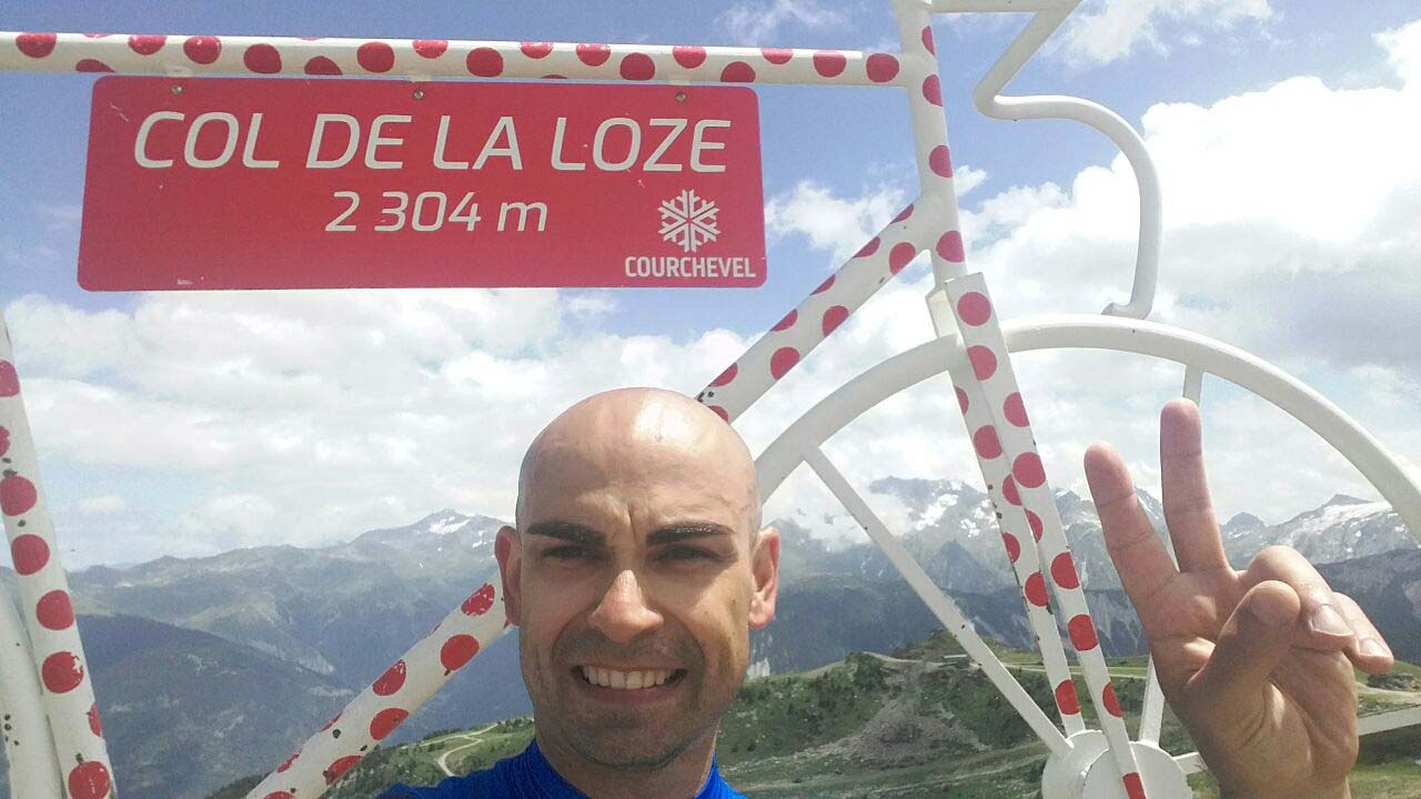 Dario på Col de la Loze